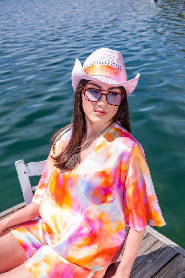 SHIMMER VISCOSE SHIRT “LINDA” - Image 3
