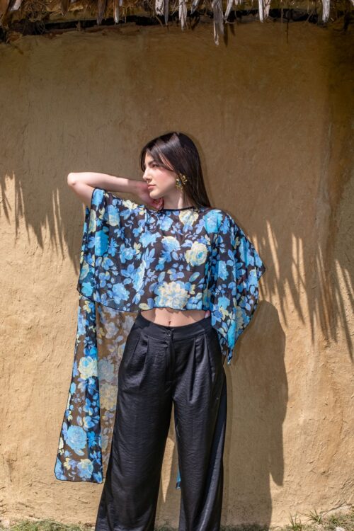 LONG CAPE “FLORA”
