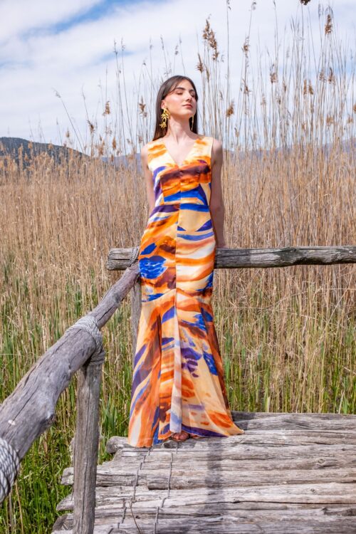 SATIN DRESS “SUNSET”