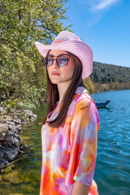 SHIMMER VISCOSE SHIRT “LINDA”