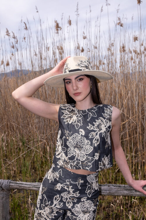 BRODERIE JEAN TOP “ANNE”